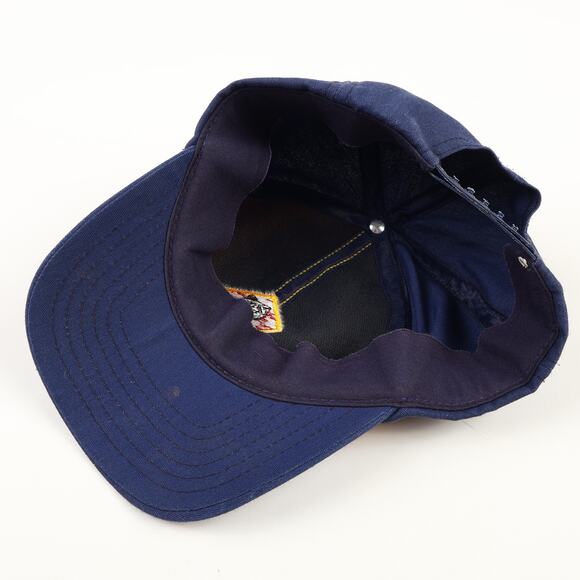 Vintage BSA Boy Cub Scouts Wolf Badge Patch Snapback Packable Hat Blue Yellow - Picture 7 of 9